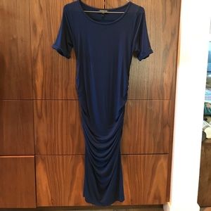 Isabella Oliver Navy Maternity Dress